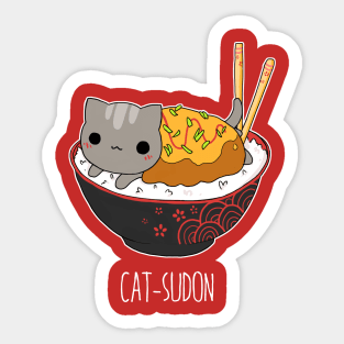 Catsudon Sticker